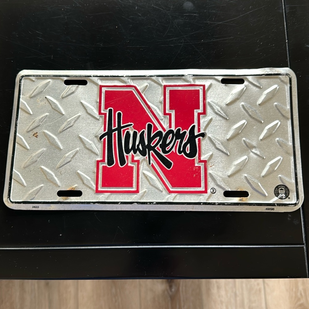 Nebraska Cornhuskers License Plate